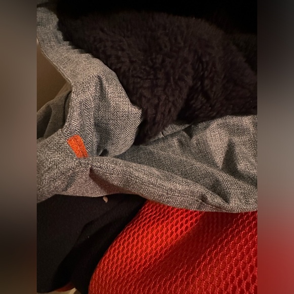 280. Kids Member’s Mark Ultimate Snow Jacket Hooded Coat in Gray, Black & Orange - Picture 3 of 16